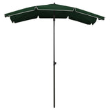 Vidaxl Parasol with pole 200x130 cm green