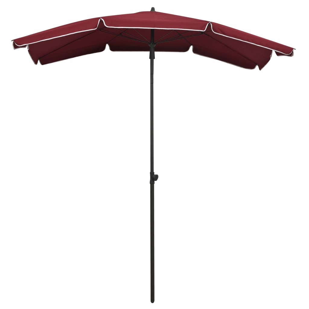 Vidaxl Parasol with pole 200x130 cm Bordeaux red
