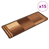 Vidaxl Staircases Self Adhesive 15 St 65x21x4 cm rjava