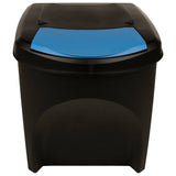 VIDAXL CANDS CANS 4 ST STACKABLE 100 L ANTHRATITE -OCOLORED