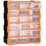 Vidaxl Organisator mat 18 mëtteldéngten 38x16x47 cm