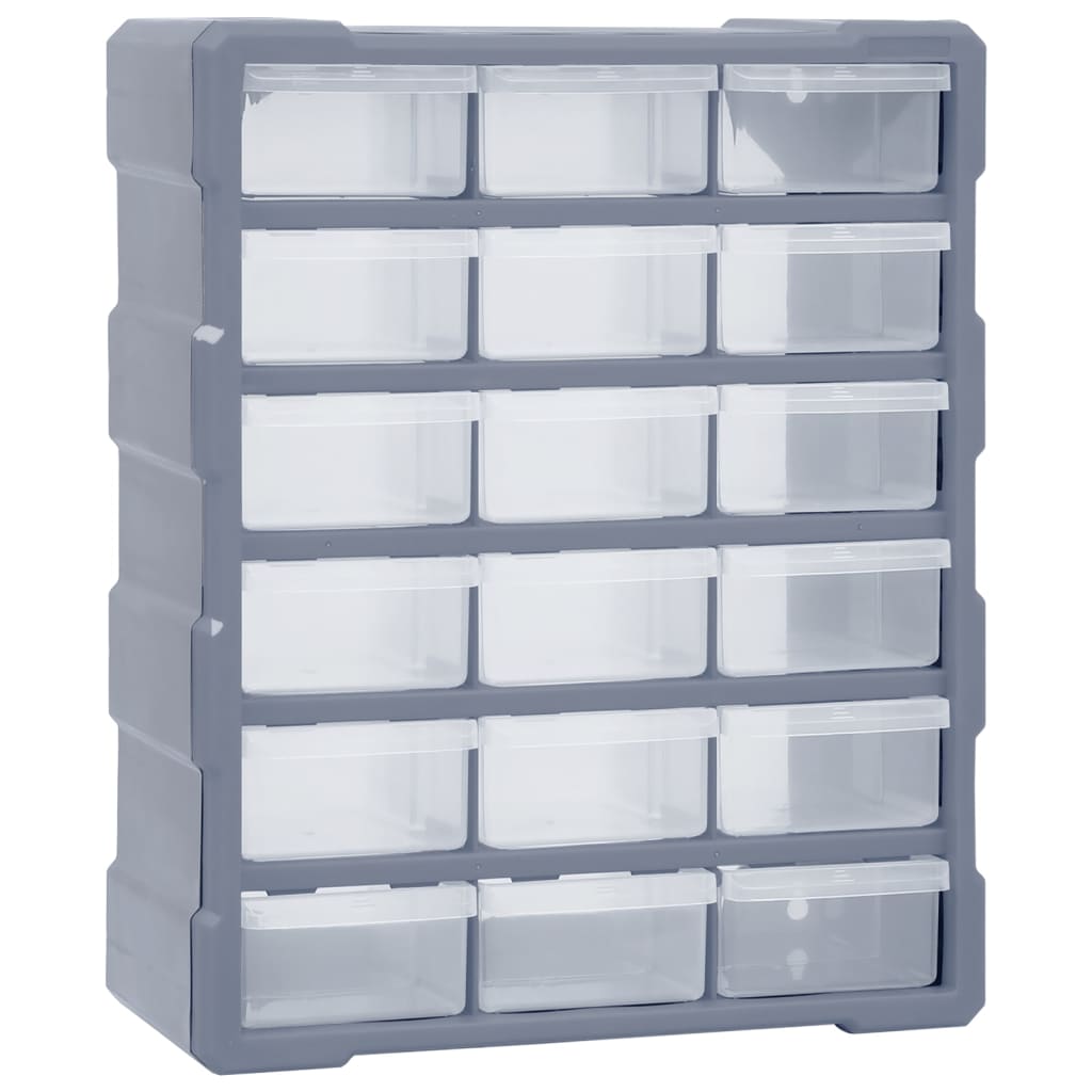 Vidaxl Organizer with 18 medium drawers 38x16x47 cm