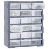 Vidaxl Organizer with 18 medium drawers 38x16x47 cm