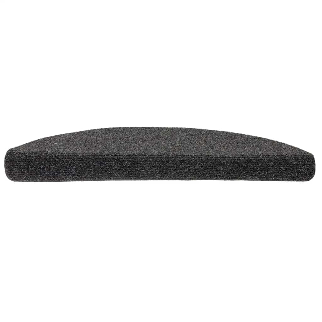 Vidaxl Stairs Mats Self -Adhesive 5 St 56x17x3 CM Needle Felt Anthracite Color