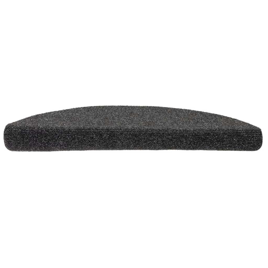 Vidaxl Stair Mats auto-adhésif 10 ST 56x17x3 cm aiguille en feutre l'anthracite