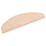 Vidaxl Stairs Mats Self -Adhesive 5 St 65x21x4 CM Needle Felt Brown