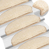 VIDAXL -Treppenmatten 10 PCs 65x21x4 cm cremefarben -gepflegt