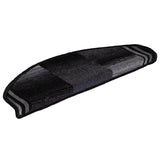 Vidaxl Stair Mats Self -Adhesive 5 St 65x21x4 cm černá a šedá