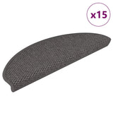 Vidaxl tappetini per autoadesivi 15 St sisal look 65x21x4cm color argento