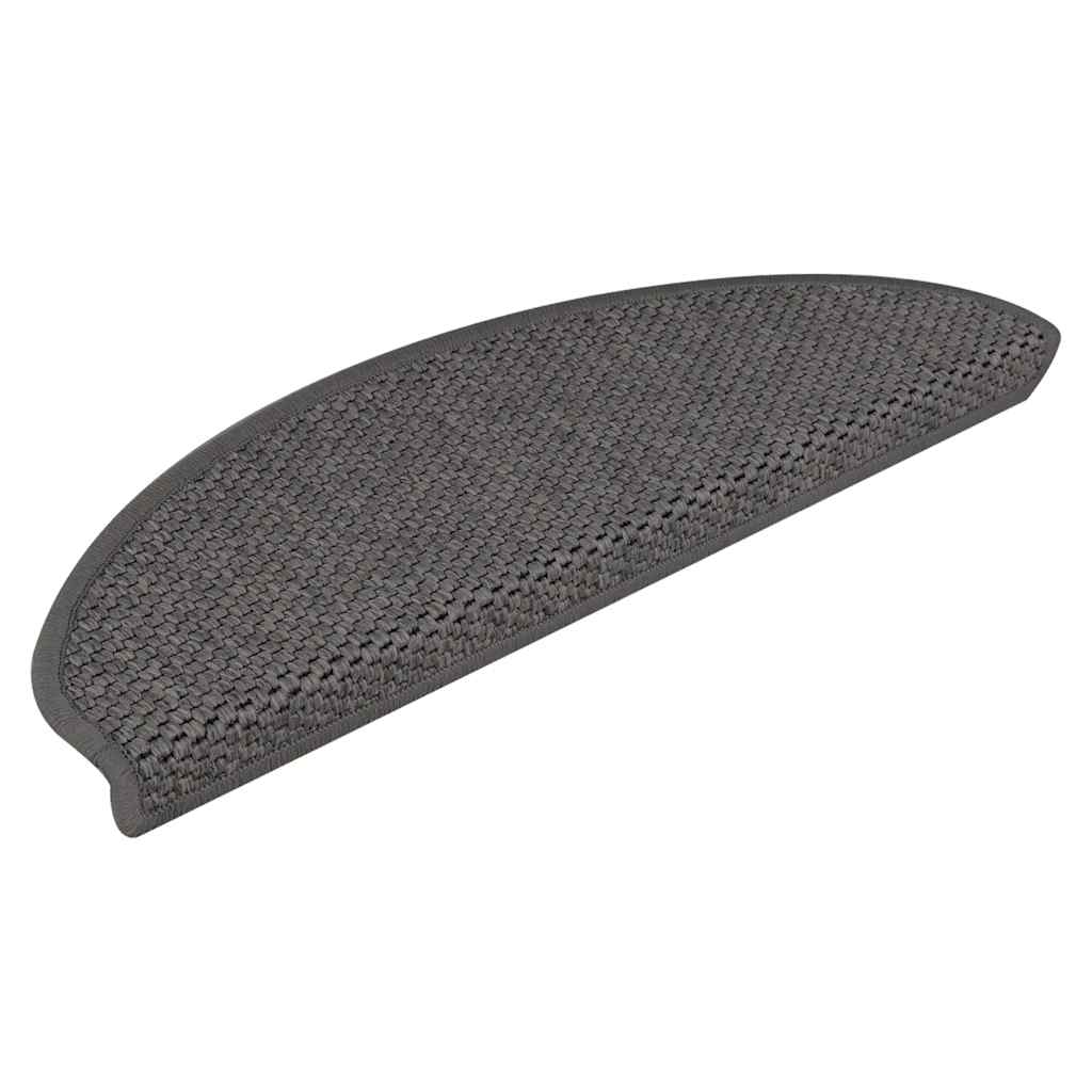 Vidaxl tappetini per autoadesivi 15 St sisal look 65x21x4cm color argento