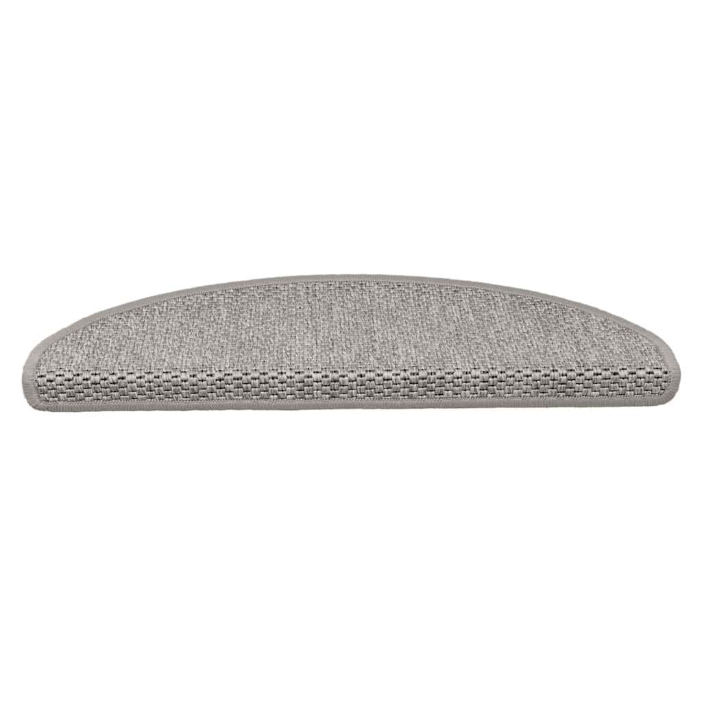 Vidaxl tappetini per autoadesivi 15 St sisal look 65x21x4cm color argento