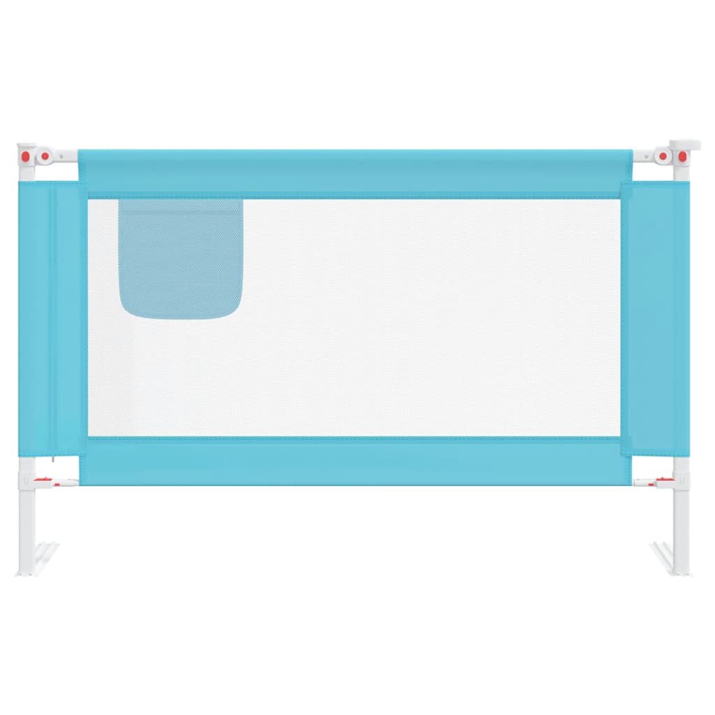 Vidaxl Bedhek Toddler 120x25 cm stoff blå