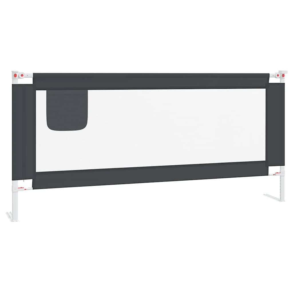 Tableau de lit Vidaxl Toddler 200x25 cm tissu gris foncé
