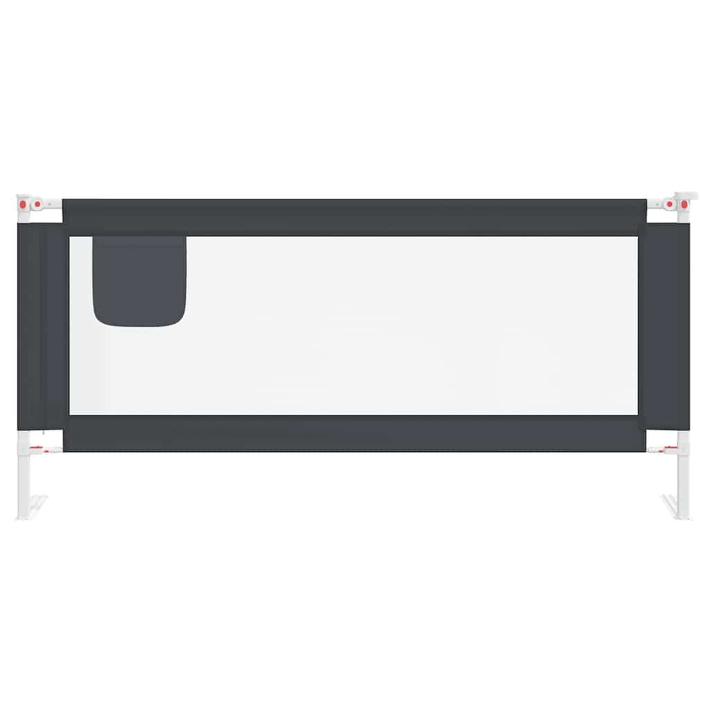 Tableau de lit Vidaxl Toddler 200x25 cm tissu gris foncé