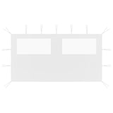 VidaXL PRAINDING WALL WITH WINDERS 4X2 M WHITE