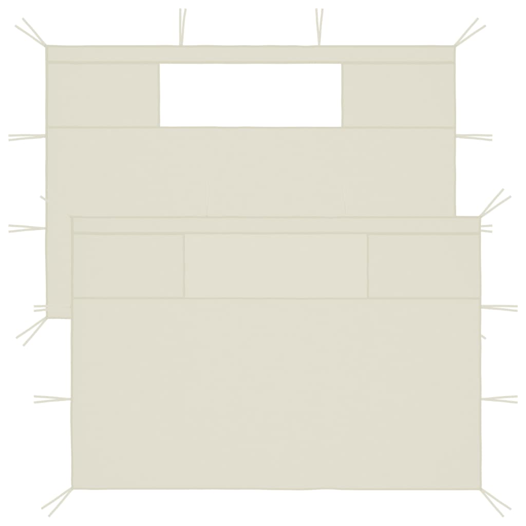 VidaXL PRAINDING WALLS WITH RAMEN 2 ST Crème -colored
