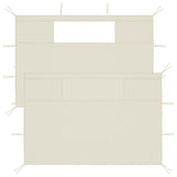 VidaXL PRAINDING WALLS WITH RAMEN 2 ST Crème -colored
