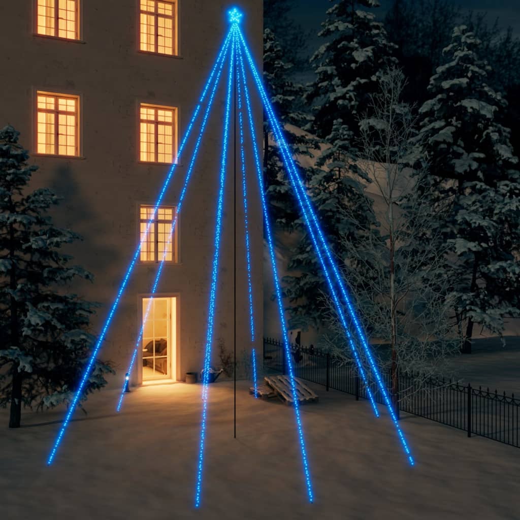 Vidaxl LED Christmas tree Inside 1300 LEDs 8 m Blue