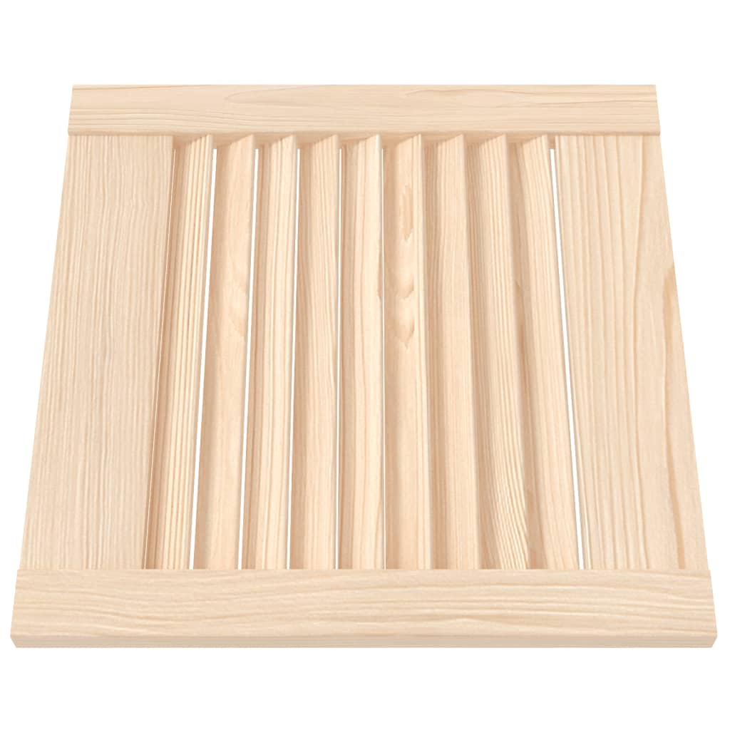 Dveře skříně Vidaxl s lamely 2 ks 39,5x39,4 cm pevná borovice