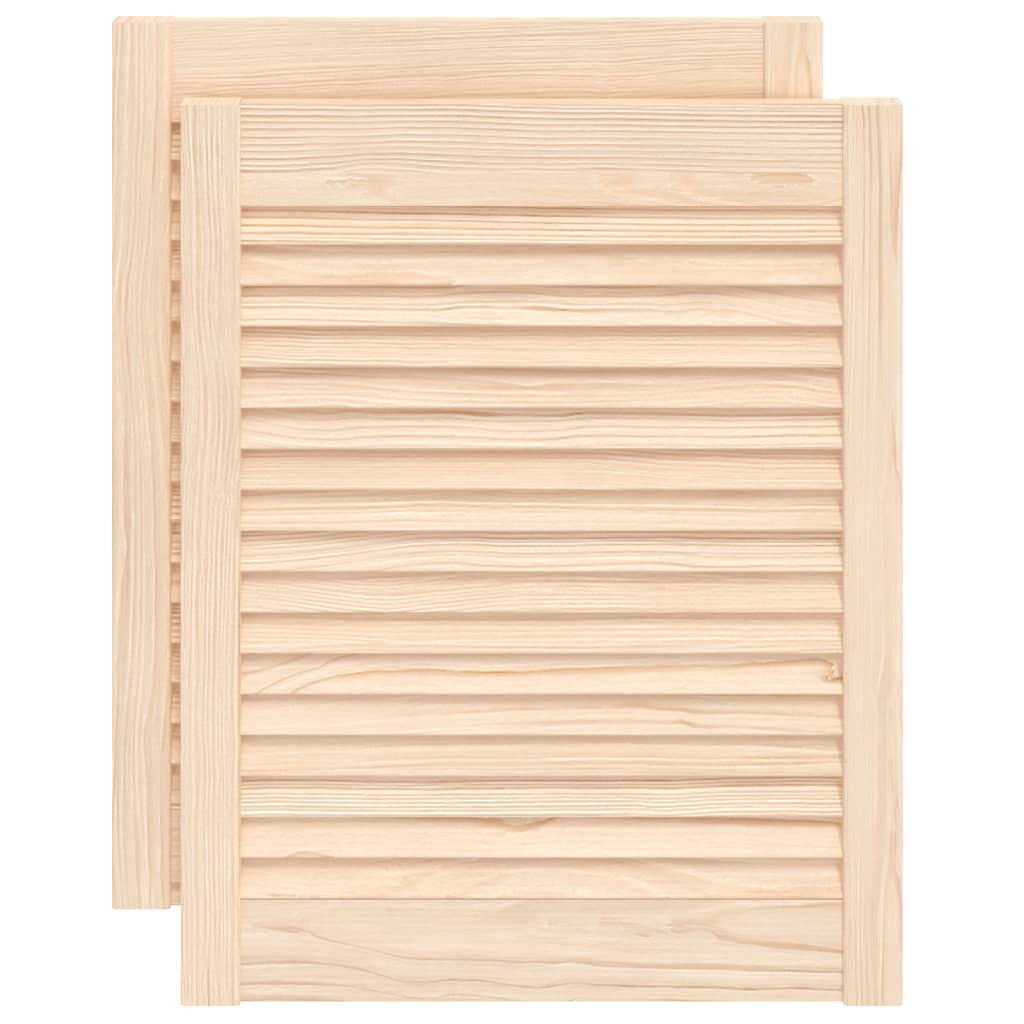 Dveře skříně Vidaxl s lamely 2 ks 61.5x49.4 cm pevná borovice