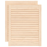 Dveře skříně Vidaxl s lamely 2 ks 61.5x49.4 cm pevná borovice