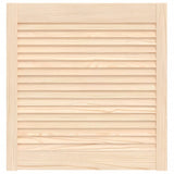 Porte d'armoire Vidaxl avec des lattes 61,5x59.4 cm Pine solide