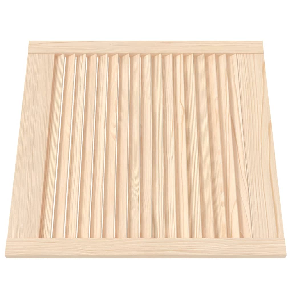 Porte d'armoire Vidaxl avec des lattes 61,5x59.4 cm Pine solide