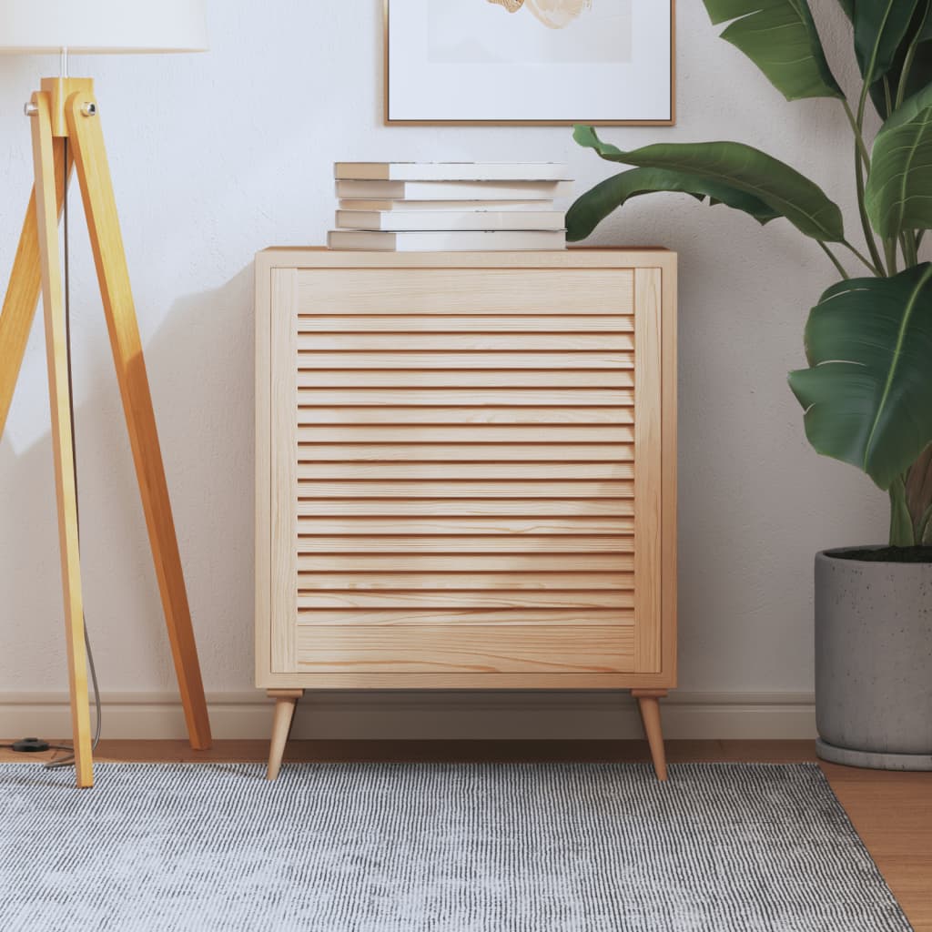 Porte d'armoire Vidaxl avec des lattes 61,5x59.4 cm Pine solide
