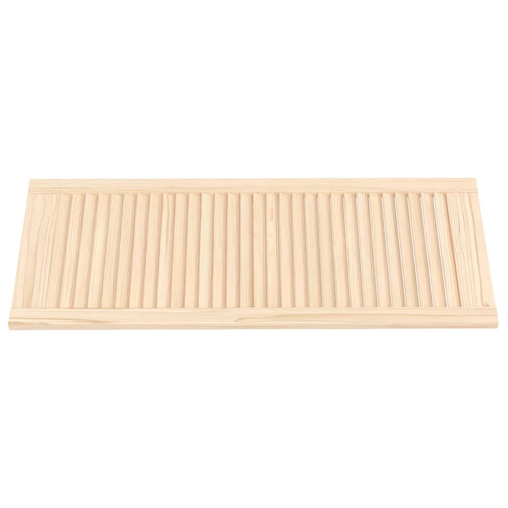 Porte d'armoire Vidaxl avec des lattes 99.3x39.4 cm Pine solide