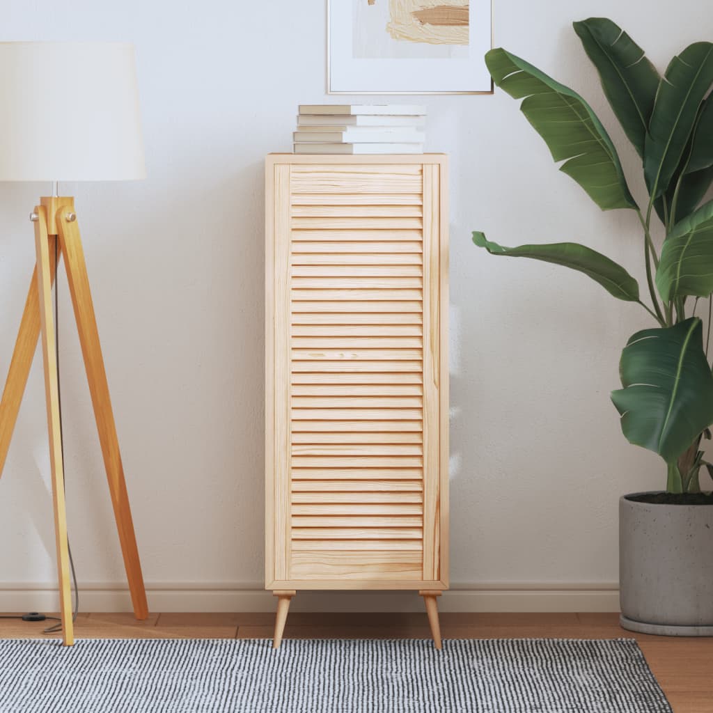 Porte d'armoire Vidaxl avec des lattes 99.3x39.4 cm Pine solide