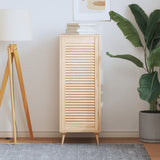 Porte d'armoire Vidaxl avec des lattes 99.3x39.4 cm Pine solide