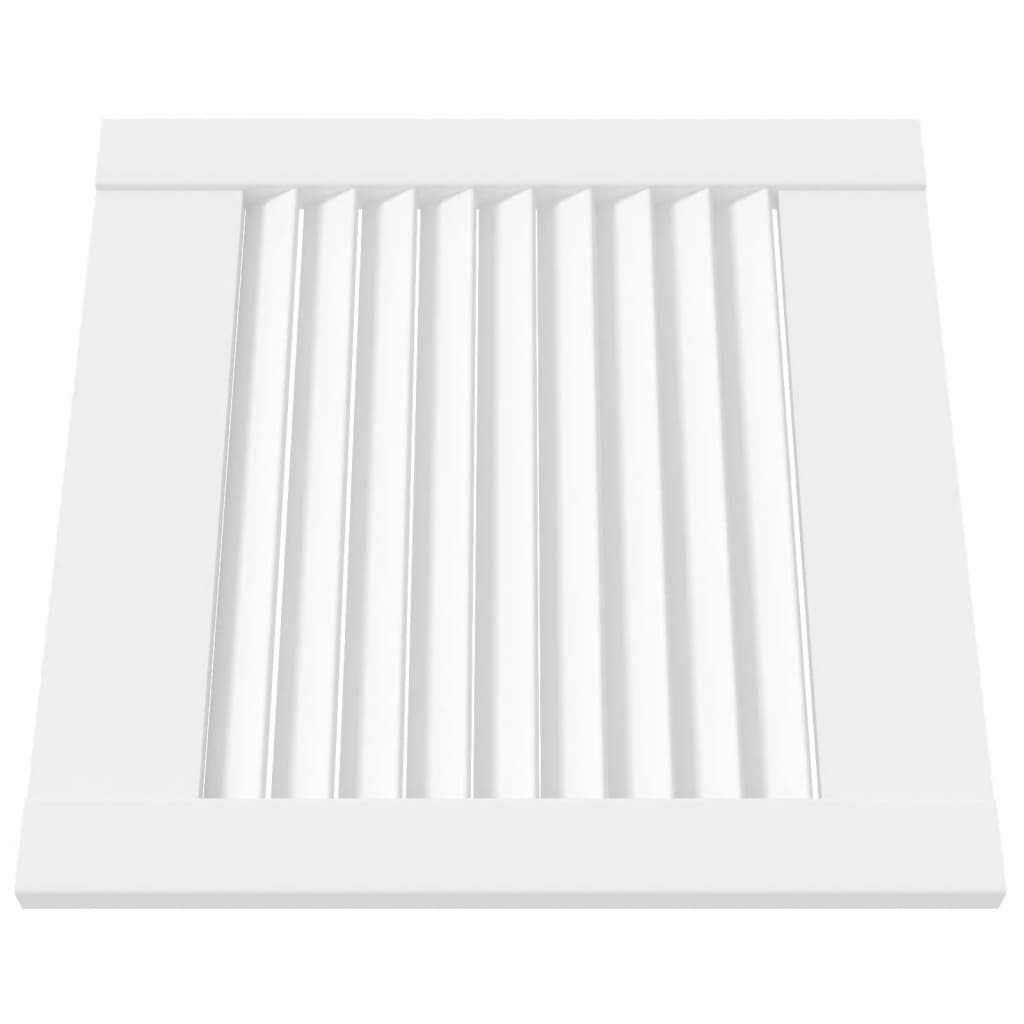 Portes d'armoire Vidaxl avec des lattes 4 pcs 39.5x39.4 cm Bois de pin blanc