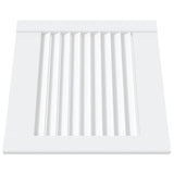 Portes d'armoire Vidaxl avec des lattes 4 pcs 39.5x39.4 cm Bois de pin blanc
