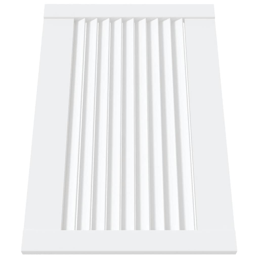 Porte di armadietti Vidaxl con stecche 2 pezzi 39.5x59,4 cm Pine legno bianco