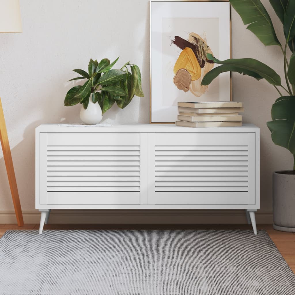 Porte di armadietti Vidaxl con stecche 2 pezzi 39.5x59,4 cm Pine legno bianco