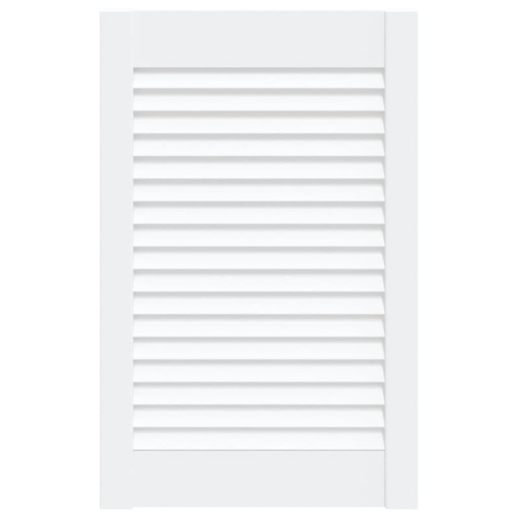 Porte d'armoire Vidaxl avec lattes 61,5x39.4 cm Pine solide blanc
