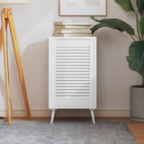 Porte d'armoire Vidaxl avec lattes 61,5x39.4 cm Pine solide blanc