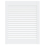 Porte d'armoire Vidaxl avec lattes 61,5x49.4 cm Pine solide blanc