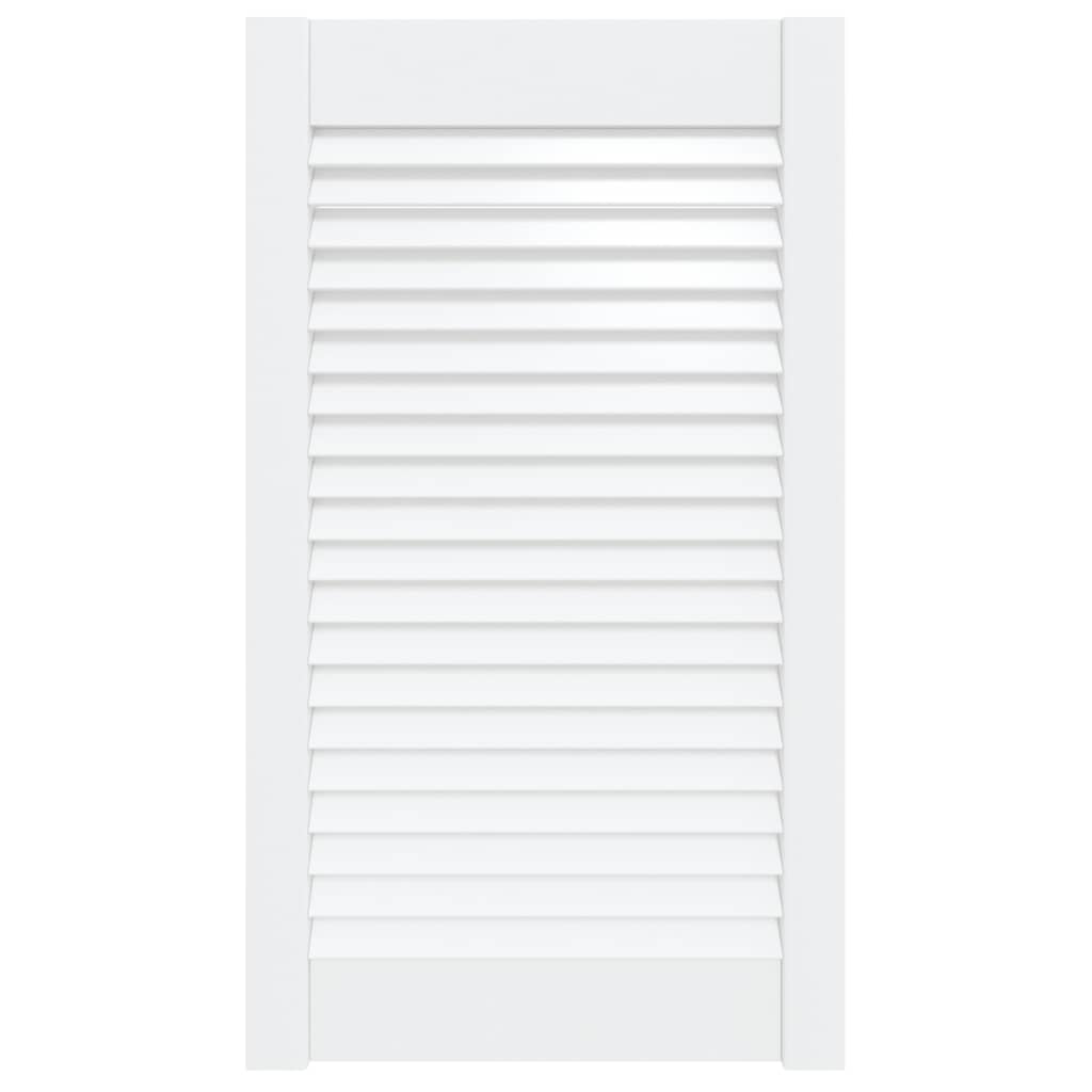 Porte d'armoire Vidaxl avec lattes 69x39.4 cm Pine solide blanc