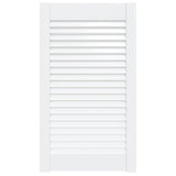 Porte d'armoire Vidaxl avec lattes 69x39.4 cm Pine solide blanc