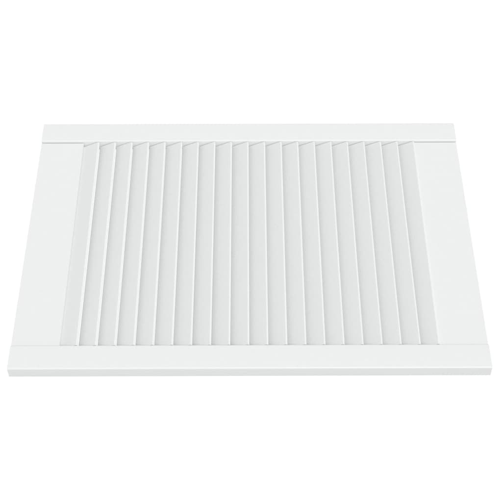 Porte di armadietti Vidaxl con doghe 2 pezzi 69x49,4 cm Pine bianco Solido bianco