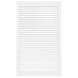 Porte d'armoire Vidaxl avec lattes 99.3x59.4 cm Pine solide blanc