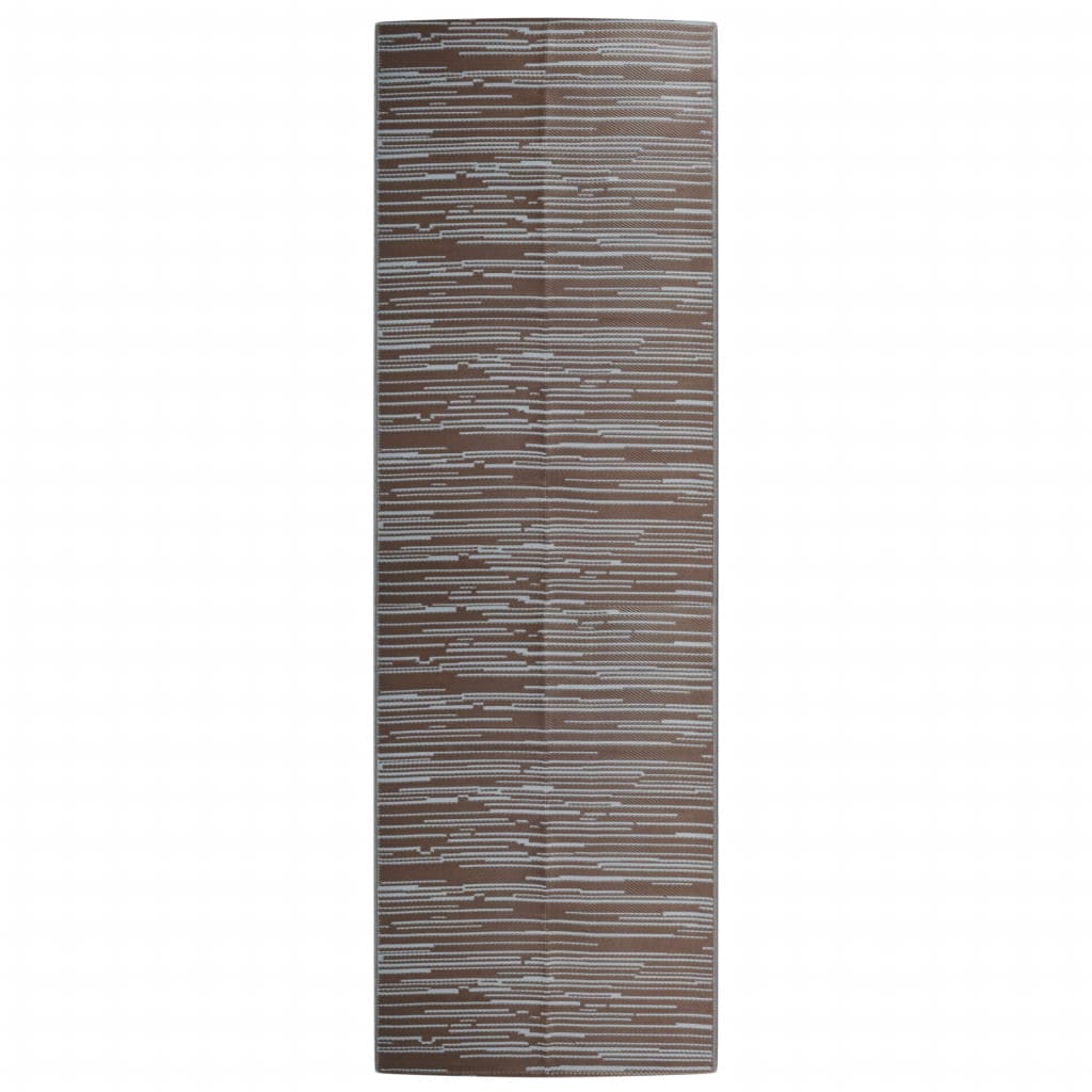Vidaxl esterno tappeto arakil 80x250 cm in polipropene marrone