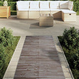 Vidaxl esterno tappeto arakil 80x250 cm in polipropene marrone