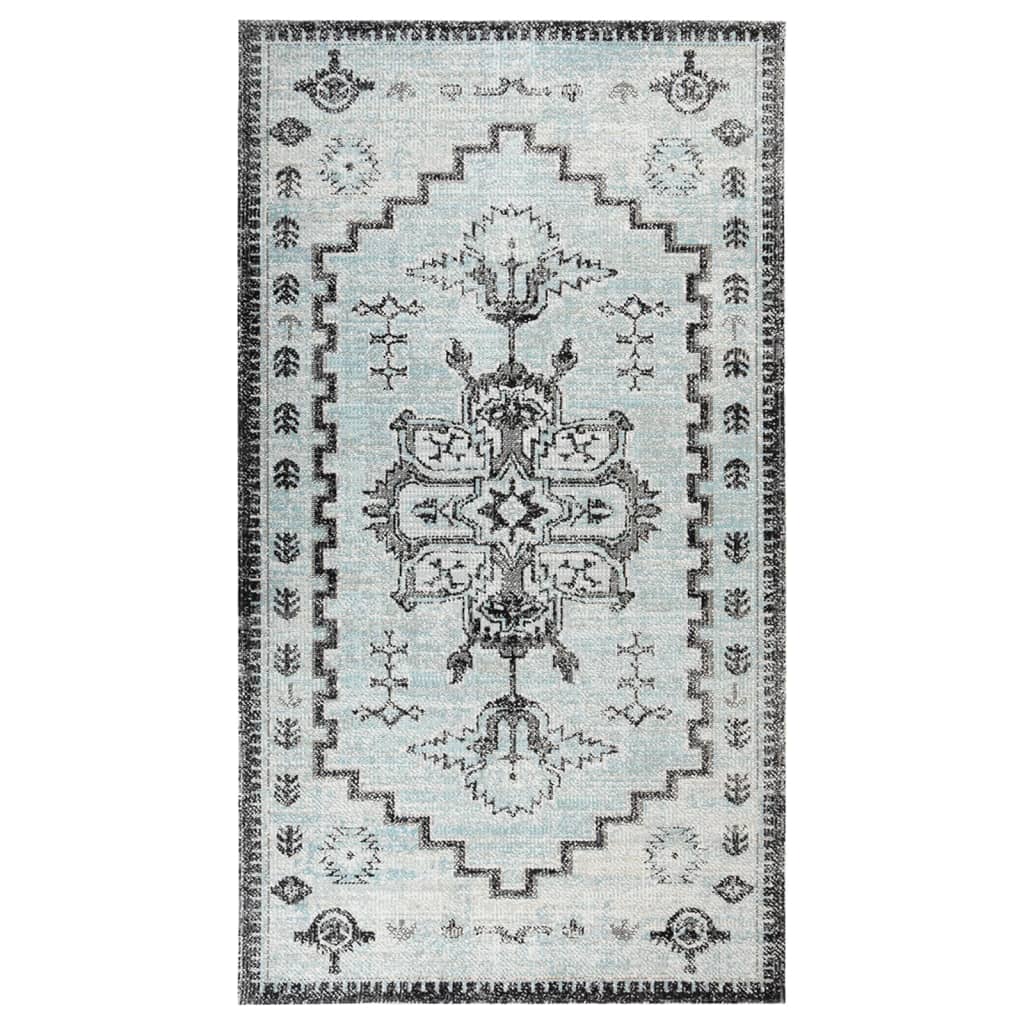 Vidaxl außerhalb des Teppichs flach -gehoben 115x170 cm Grün und grau