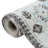 Vidaxl außerhalb des Teppichs flach -gehoben 115x170 cm Grün und grau