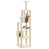 Vidaxl Cat Scraping Post med Sisal Scratching Posts 183 cm Cream -Colored