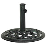 Vidaxl Parasol Foot 44x44x31 cm Gusseisengrün