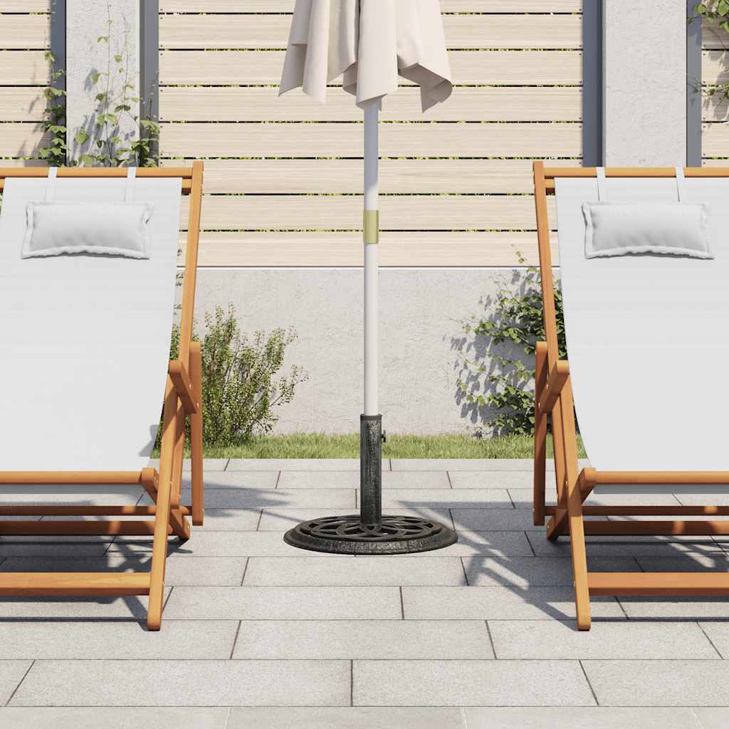 Vidaxl Parasol Foot 44x44x31 cm Gusseisengrün