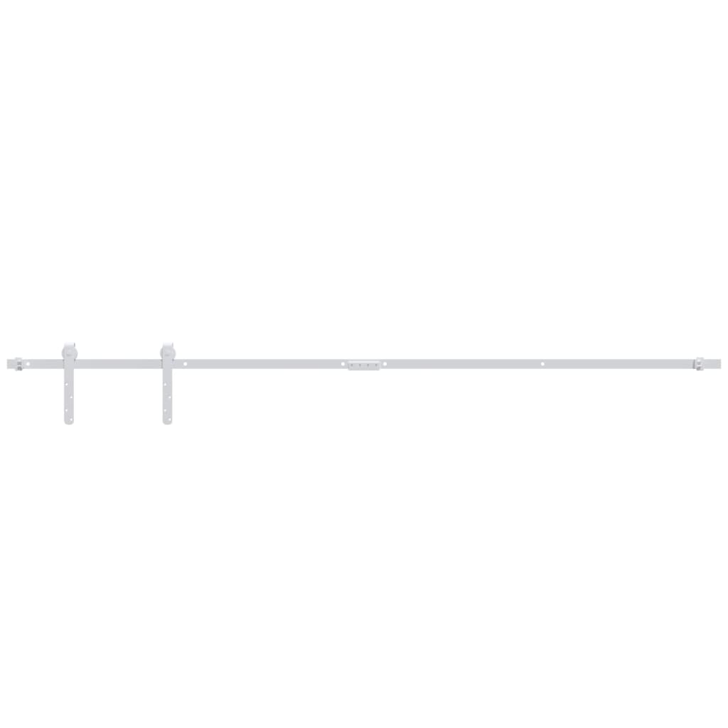 Sospensione Vidaxl Set per mini -skiver porta 183 cm in acciaio carbone bianco